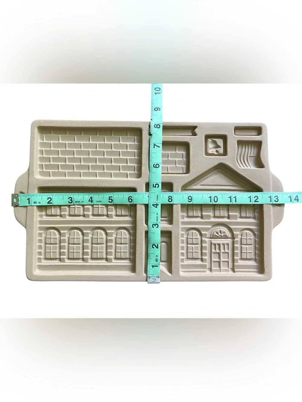 Pampered Chef Vintage Gingerbread Stoneware Cookie Mold Set NWOT Unused